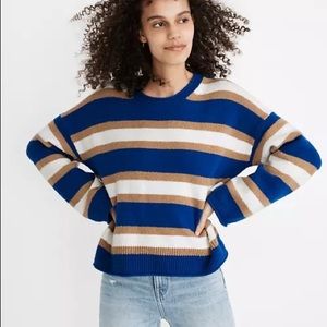 Madewell Halo Striped Belmont’s Sweater in Coziest Yarn